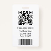 Personalized Healthcare Professional Name Tag Badge (Achterkant)