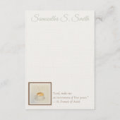 Personalized Heart Coffee Cup Flat Note Card Kaart (Voorkant)