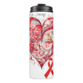 Personalized Heart Disease Awareness  Thermosbeker (Voorkant)