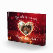 Personalized Heart Photo Frame Fotoblokken (Rechts)