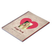 Personalized Heart Photo Spiral Notebook  Notitieboek (Linkerzijde)