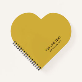 Personalized Heart Shaped Notebook with Custom Tex Notitieboek