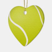 PERSONALIZED Heart Shaped Tennis Ornamies Keramisch Ornament (Links)