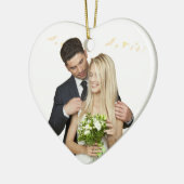 Personalized Heart Wedding Ornament (Links)