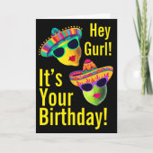 Personalized Hey Gurl Funny Lemon Lime Kaart (Voorkant)
