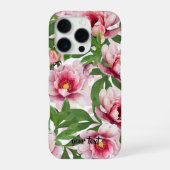 Personalized High-Poly Peony Phone Case iPhone Hoesje (Achterkant)