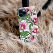 Personalized High-Poly Peony Phone Case iPhone Hoesje