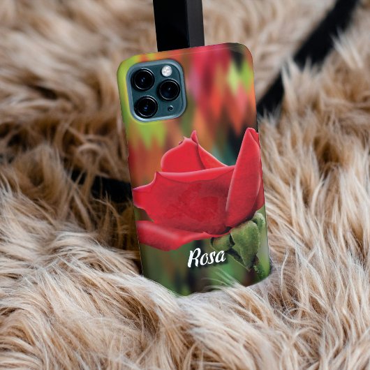 Personalized High-Poly Rose Bud Phone Case iPhone Hoesje