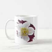 Personalized High-Poly Winter Rose Brushstroke Koffiemok (Links)