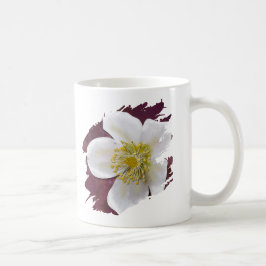 Personalized High-Poly Winter Rose Brushstroke Koffiemok