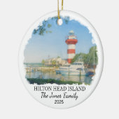Personalized Hilton Head Island Ornament, Carolina Keramisch Ornament (Links)