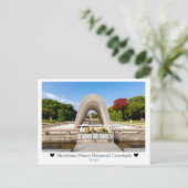 Personalized, Hiroshima Peace Memorial Park, Japan Briefkaart (Staand voorkant)