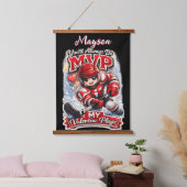 Personalized Hockey MVP My Valentine Player Hangend Wandkleed (Slaapkamer)