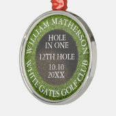 Personalized Hole in One Award Metalen Ornament (Links)
