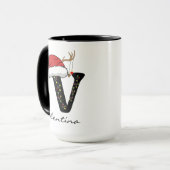 Personalized Holiday Alphabet Mug for Teachers Mok (Voorkant links)