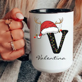 Personalized Holiday Alphabet Mug for Teachers Mok