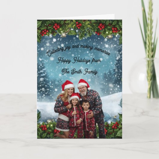 Personalized Holiday Card Kaart (Voorkant)