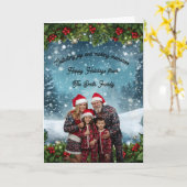 Personalized Holiday Card Kaart (Gele Bloem)
