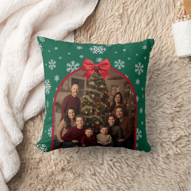 Personalized Holiday Cushion with Editable photo Kussen (Deken)