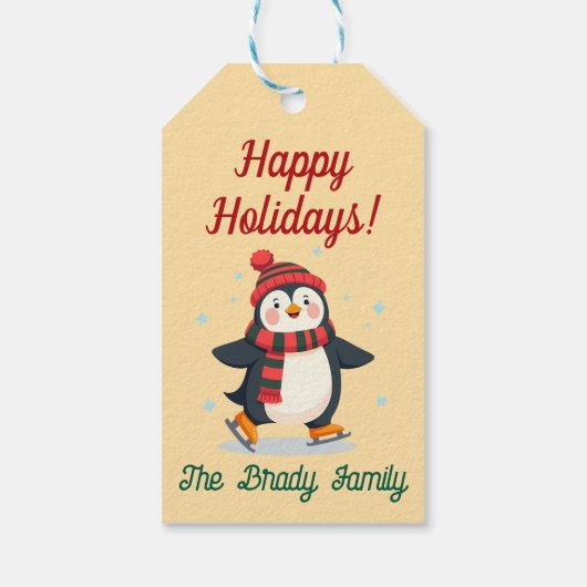 Personalized holiday gift tag cadeaulabel (Achterkant)