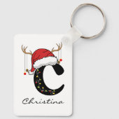 Personalized Holiday Keychain for Mom or Grandma (Achterkant)