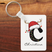 Personalized Holiday Keychain for Mom or Grandma (Voorkant)