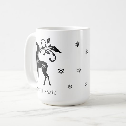 Personalized Holiday Koffiemok (Voorkant links)