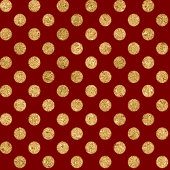 Personalized Holiday Paper Plates Red & Gold Dots Papieren Bordje