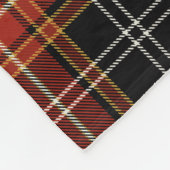 Personalized Holiday Plaid Fleece Blanket Deken (Hoek)
