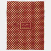 Personalized Holiday Throw Blanket Luxe Accent Fleece Deken (Voorkant)