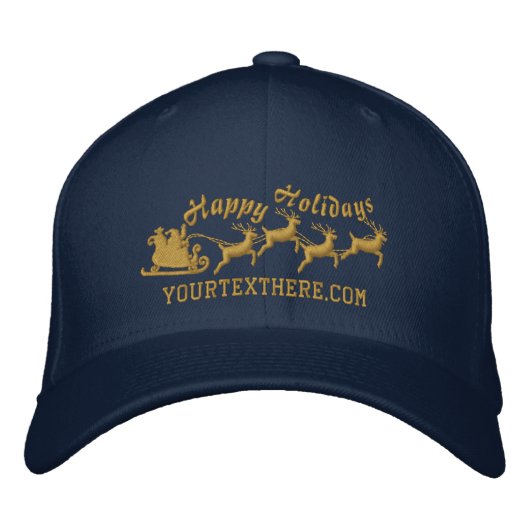 Personalized Holidays Santa Sleigh Ride Scene Pet (Voorkant)