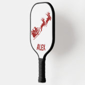 Personalized Holidays Santa Sleigh Ride Scene Pickleball Paddle (Links)