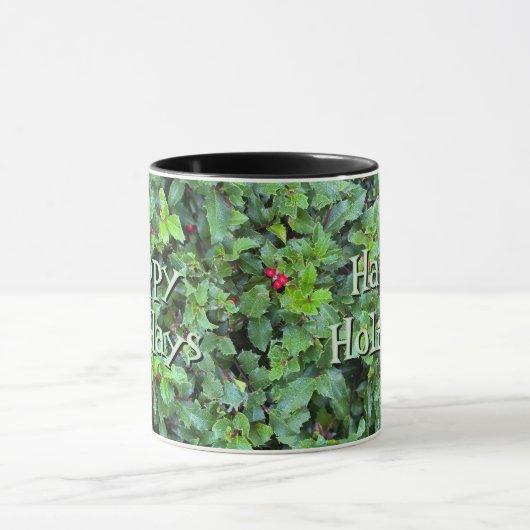 Personalized Holly Berry Christmas Holiday Gift Mu Mok (Midden)