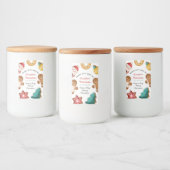 Personalized Homemade Gingerbread Cookie Theme Voedselcontainer Etiket (Flessen)