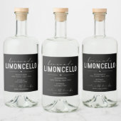 Personalized Homemade Limoncello Bottle Label Likeurfles Etiket (Flessen)