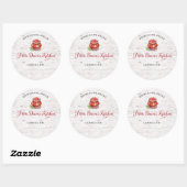Personalized Homemade Salsa Canning Stickers (Vel)