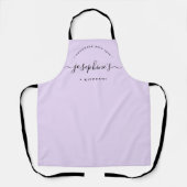 Personalized Homemade with Love Kitchen purple Schort (Voorkant)