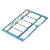 Personalized HOMEWORK TO DO LIST | BOOKS Tear Away Notitieblok (Schuin)