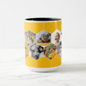 Personalized Honeycomb Family & Pet Photo Mug Mok (Midden)