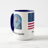 Personalized Honor To Serve The Country Hero Mug Mok (Voorkant links)