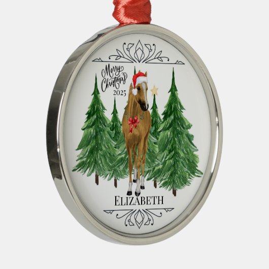 Personalized Horse Christmas Ornament Keepsake (Rechts)