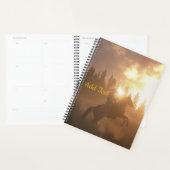 Personalized Horse Photo Equine Sunset Cowboy Planner (Display)
