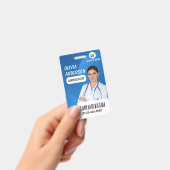Personalized Hospital Employee Logo & Photo ID Badge (Handheld)