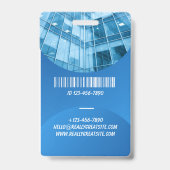 Personalized Hospital Employee Logo & Photo ID Badge (Achterkant)