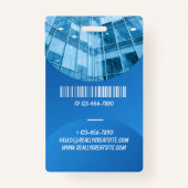 Personalized Hospital Employee Logo & Photo ID Badge (Achterkant)