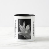 Personalized Hosta Flower in Black and White Mok (Midden)