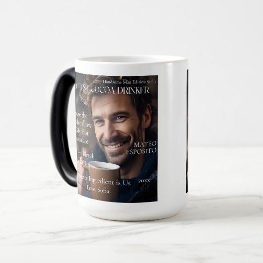 Personalized Hottest Cocoa Drinker Flirty Magische Mok (Voorkant links)