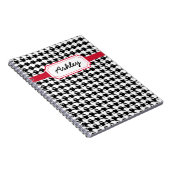 Personalized Houndstooth Journal School Notitieboe Notitieboek (Rechterzijde)