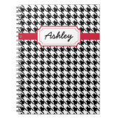 Personalized Houndstooth Journal School Notitieboe Notitieboek (Voorkant)