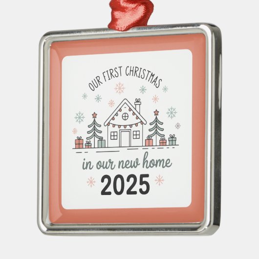 Personalized Housewarming Keepsake Metalen Ornament (Links)